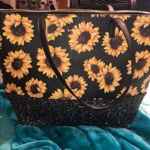 kate spade sunflower purse and wallet set